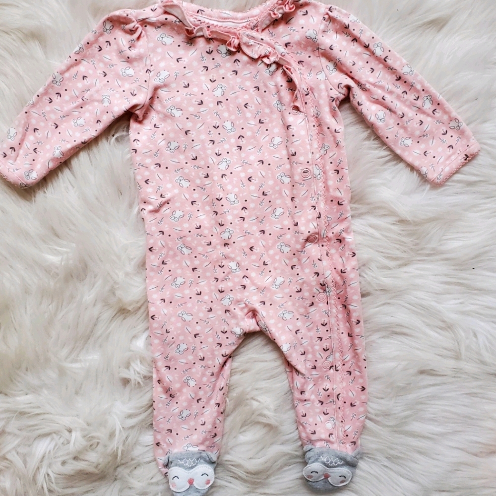 100% cotton Footed Pajamas